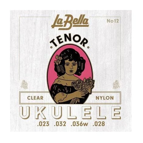 La Bella 12 C Clear Nylon Tenor Ukulele Strings