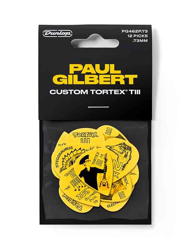 Jim Dunlop Paul Gilbert Custom Tortex TIII Signature Pick 0.73mm 12-Un Pack
