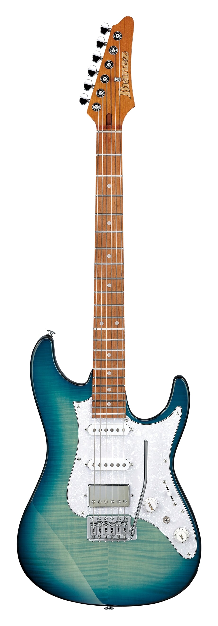 Ibanez AZ22S1F Transparent Turquoise Burst