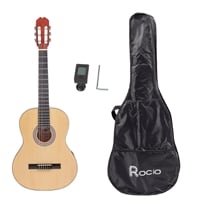 Rocio CR34 3/4 Classical Guitar Pack Natural With bag and tuner