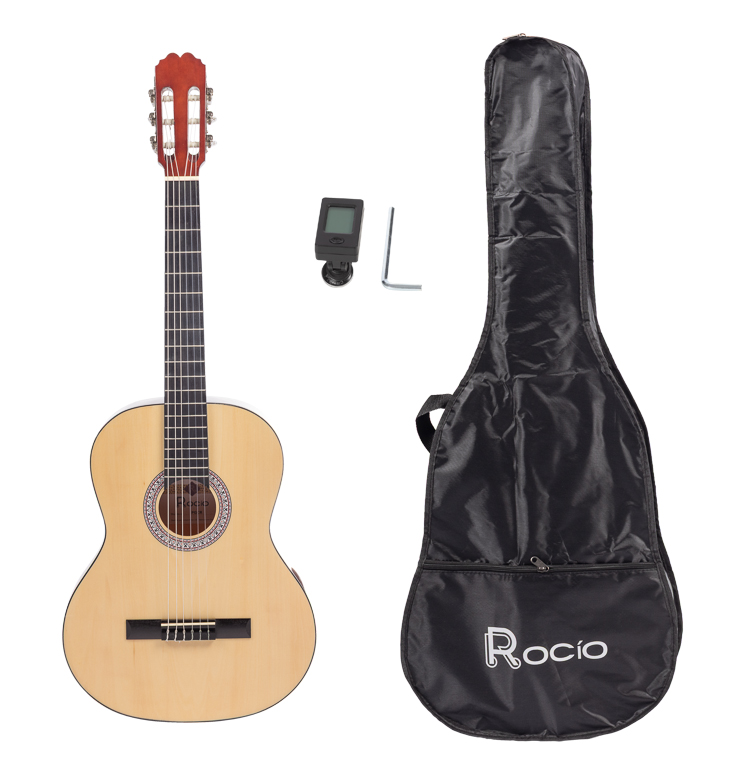 Rocio 10 CR44 Classical Guitar Pack 4/4 Natural