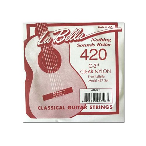 La Bella Elite 420 Sol 3 Clear Nylon Medium tension