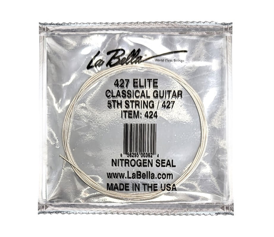 La Bella Elite 424 Lá 5 Clear Nylon Medium tension