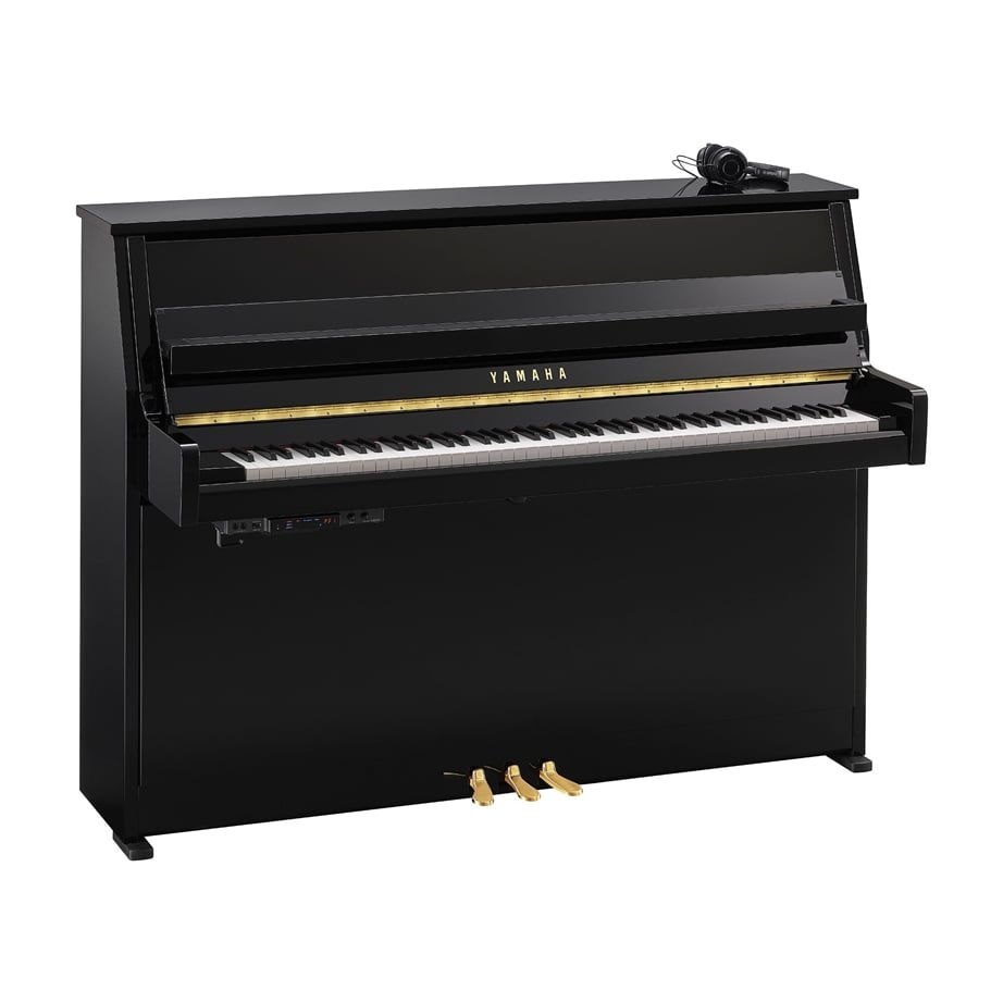 Yamaha B10 SC3 PE Silent Upright Piano 110cm Polished Black