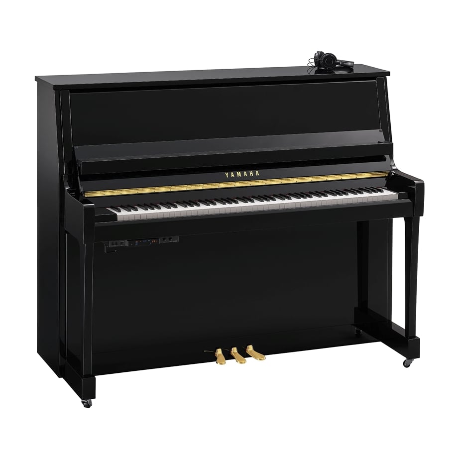 Yamaha B30 SC3 PE Silent Upright Piano 121cm Polished Black