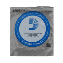 D'Addario Plain Steel PL012 Single Guitar string
