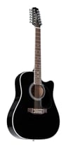 Takamine EF381SC 12 strings Gloss Black