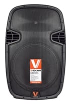 VSound VSSPORT12V Black 250/500wts Bl Battery Powered Speaker