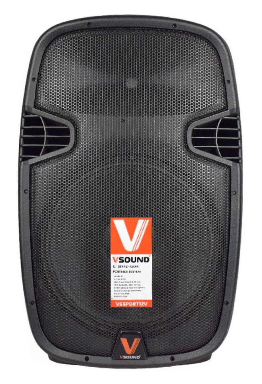 Coluna a Bateria VSound VSSPORT12V Preto 250/500wts Bl