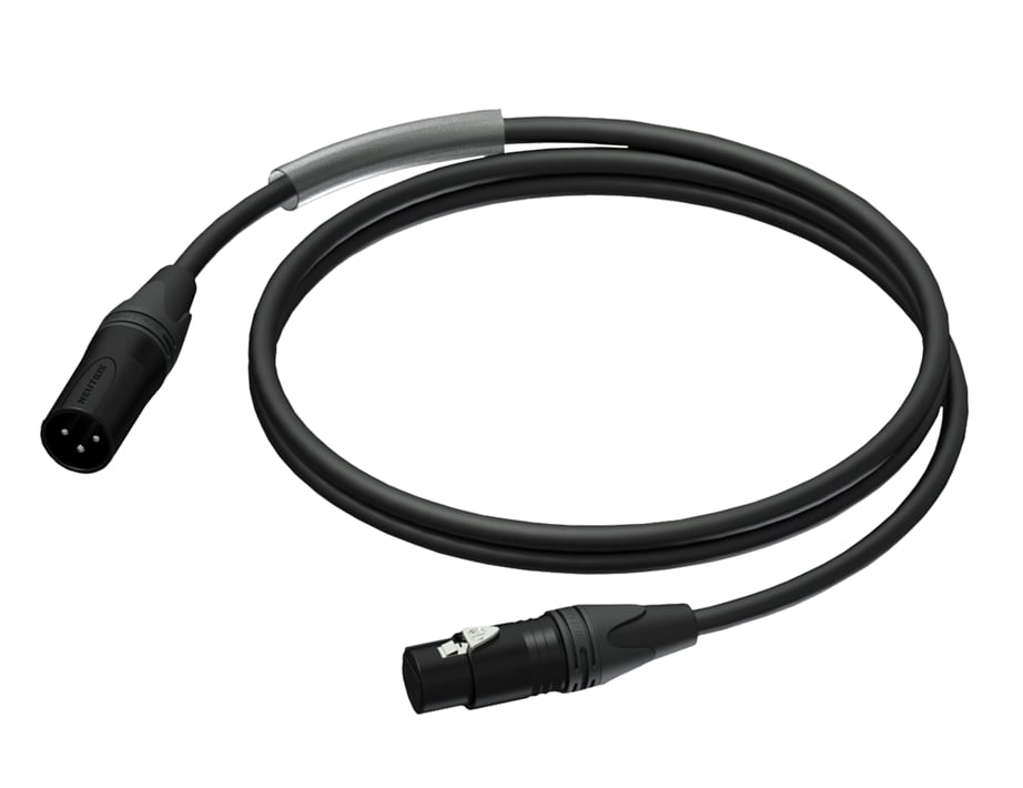 Procab PRA901/3mt XlrM/XlrF Black