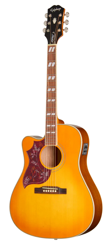 Epiphone Hummingbird Studio EC Left-Handed Heritage Cherry Sunburst
