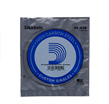 D'Addario Plain Steel PL016 Single Guitar string