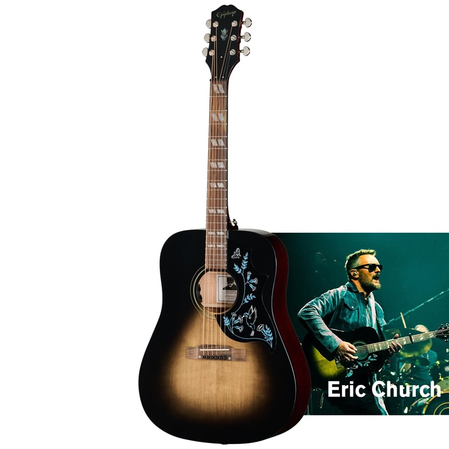 Epiphone Eric Church Hummingbird Dark Cobra Burst