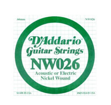 D'Addario NW026 Individual Steel Guitar String