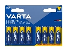 Pila Alcalina Varta Longlife Power AA 4+4