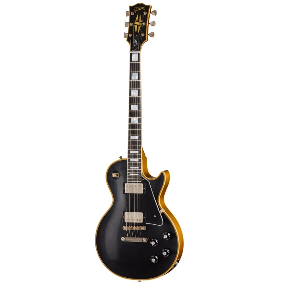 Gibson Custom LE 1968 Les Paul Custom Reissue Ebony Top Light Aged Edição Limitada