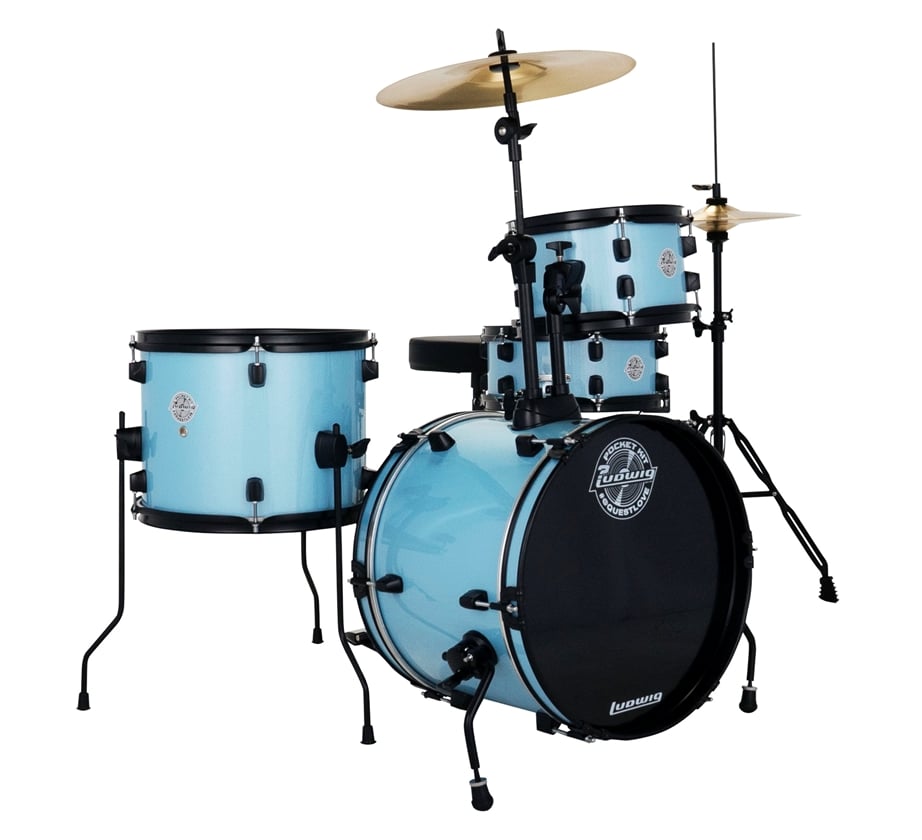 Ludwig Pocket Kit Crystal Blue Sparkle