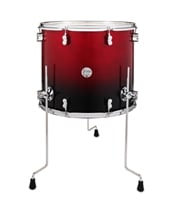 PDP Concept Maple Floor Tom 16x18" Red to Black Fade Lacquer