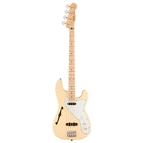 Fender Squier Paranormal Precision Bass Thinline SJ MN Vintage White