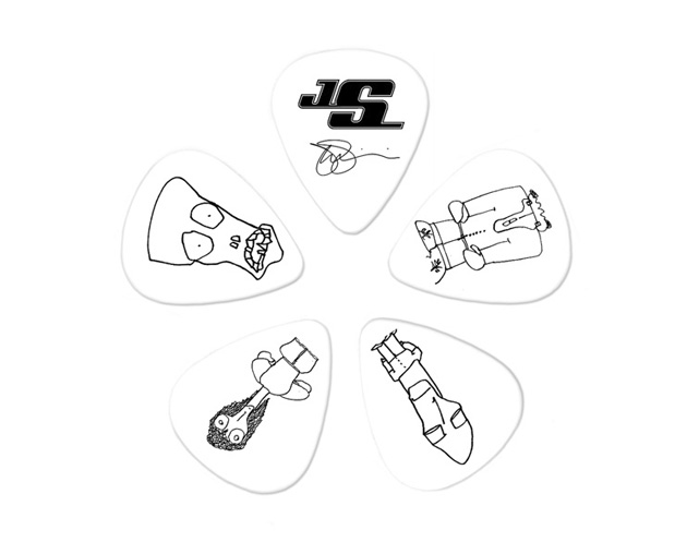 Planet Waves PW1CWH610JS Joe Satriani White 10-Un Signature Pick