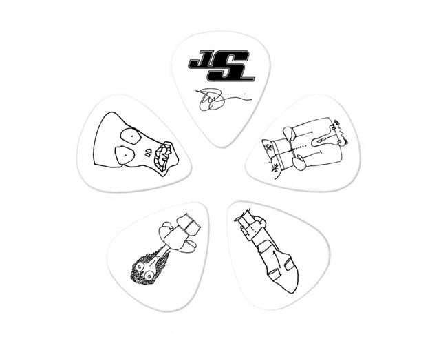 Planet Waves PW1CWH210JS Joe Satriani White 10-Un Signature Picks