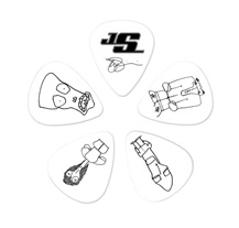 Planet Waves PW1CWH210JS Joe Satriani White 10-Un Signature Picks