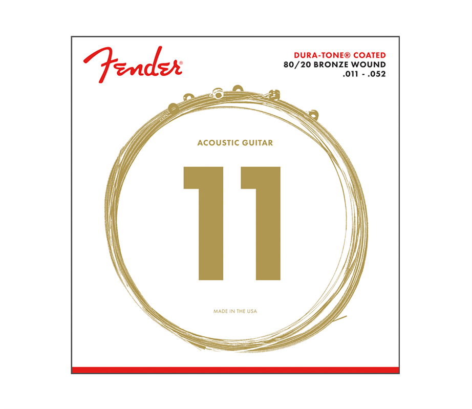 Fender 880CL Bronze Coated 011-052 Acoustic Guitar String Set