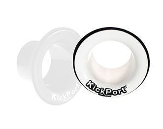 White KickPort Insert Booster for Bass Drum | Ludimusic