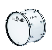 Majestic CBS2410 White Marching Bass Drum