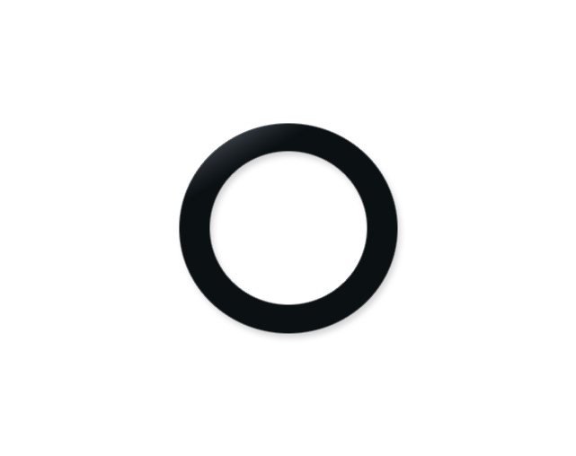 Remo DM000571 Dynamo Hole Black Ring