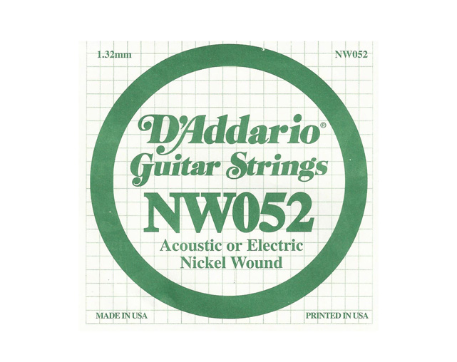 D'Addario NW052 Steel Individual Guitar String