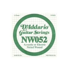 D'Addario NW052 Steel Individual Guitar String