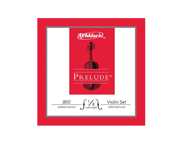 D'Addario J810 Prelude 1/8 Medium Tension Violin Strings