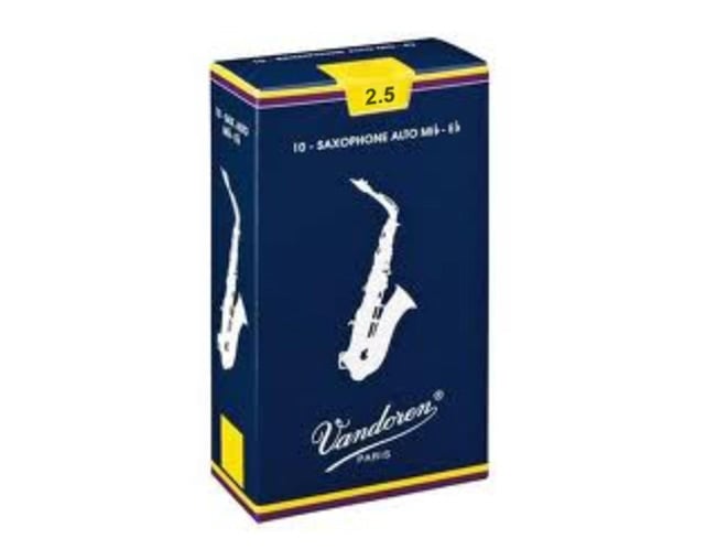 Vandoren 2.5 Traditional 10 UN Alto Sax Reed