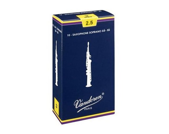 Vandoren Traditional 2.5 10-Un Soprano Sax Reed