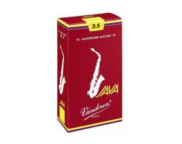 Vandoren Java Filed Red Cut 3.5 10-Un Alto Sax Reed