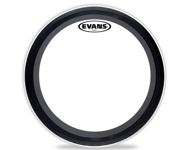 Pele Bombo 22" Evans BD22EMAD2 Clear