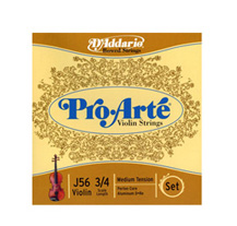 D'Addario J56 Pro-Arté 3/4 Medium Tension Violin Strings