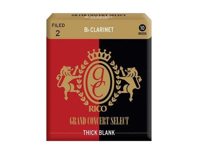 Palheta Clarinete Rico Grand Concert Thick Unfiled 2.0 10 UN