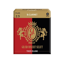 Rico Grand Concert Thick Unfiled 2.5 10 UN Bb Clarinet Reed