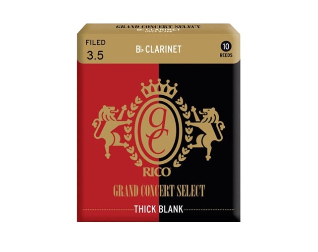 Rico Grand Concert Thick Unfiled 3.5 10 UN Bb Clarinet Reed