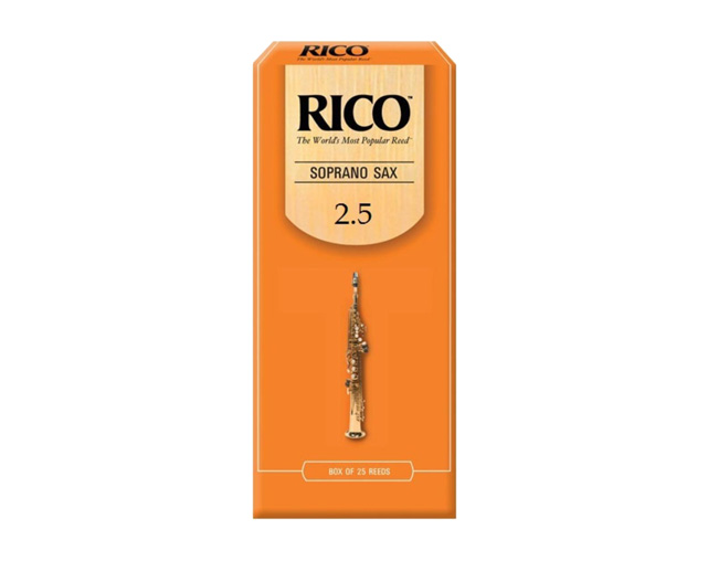 Rico Orange 2.5 25 UN Soprano Sax Reed