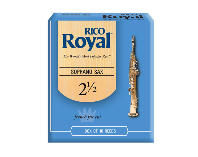 Palheta Sax Soprano Rico Royal 2.5 10 UN