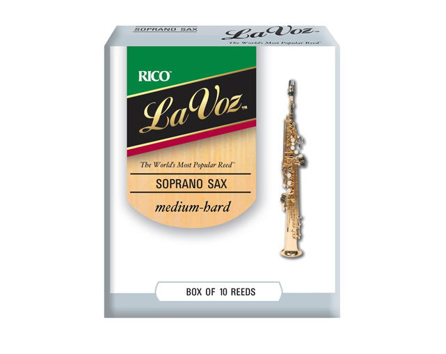 Caña para Saxófono Soprano  #Medium hard RICO La Voz (10 Un)