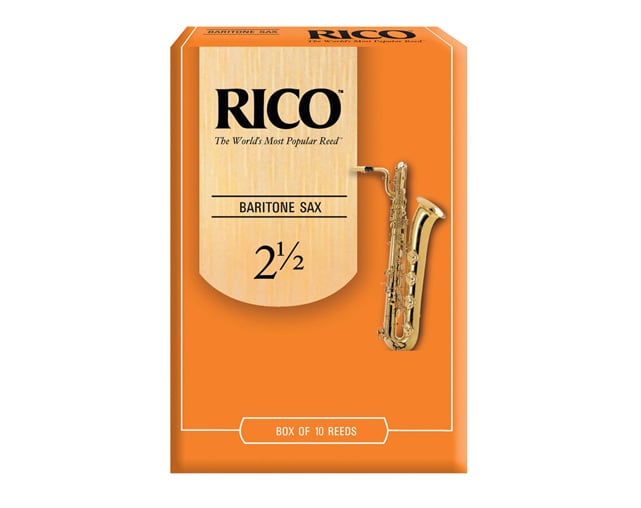 Palheta Sax Baritono Rico Orange 2.5 10 UN