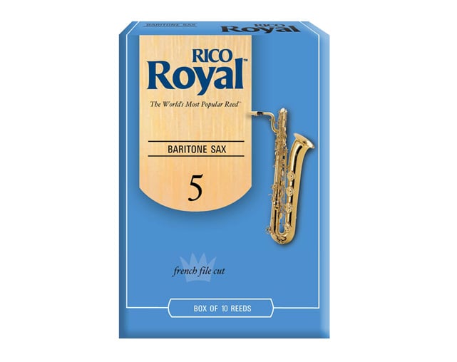 Palheta Sax Baritono Rico Royal 5.0 10 UN