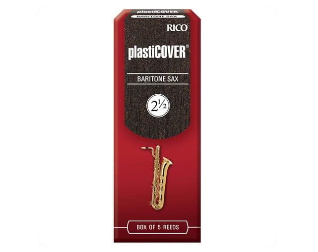 Palheta Sax Baritono Rico Plasticover 2.5 5 UN