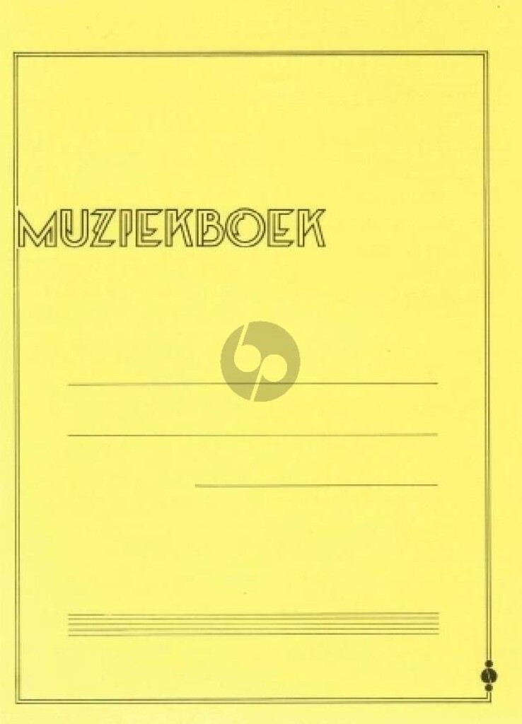 Muziekboek geel 12 Balks
