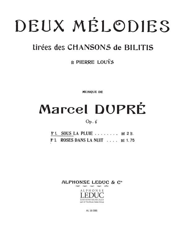 Marcel Dupre: Sous la Pluie Op.6, No.3