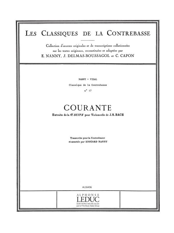 Classique Contrebasse No 17 Suite No 6 Double Bass